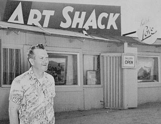 Ralph Love outside the Art Shack Temecula California