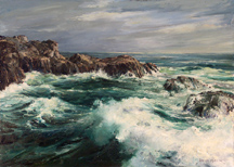 Joshua Meador Coastal Rocks and Crashing Waves Midsized Thumbnail