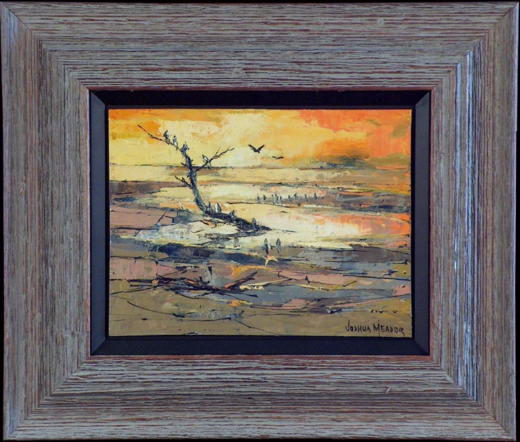 Joshua Meador Estuary Seabirds with Frame