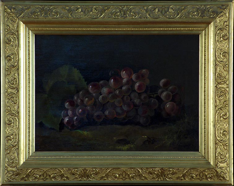 Nellie Moody Grapes 1877 with Frame