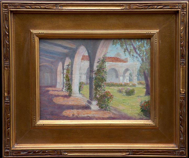 C. W. Nicholson Mission San Juan Capistrano Closeup with Frame