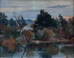 Peter Nielsen Farmhouse and Stream Thumbnail