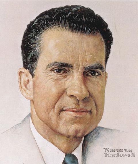 Richard Nixon Norman Rockwell Portrait 1960