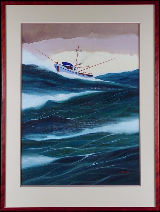 Dimitri Pavloff Stormy Night with Frame