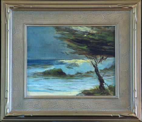 Guldlin Pedersen Moonlit Cypress Monterey Carmel California Coast