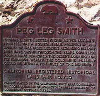 Peg Leg Memorial Plaque