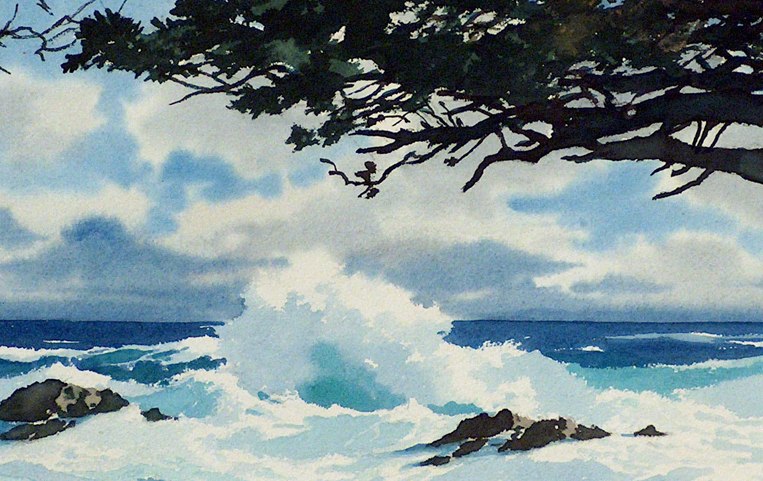James March Phillips Cypress and Coast Monterey Closeup