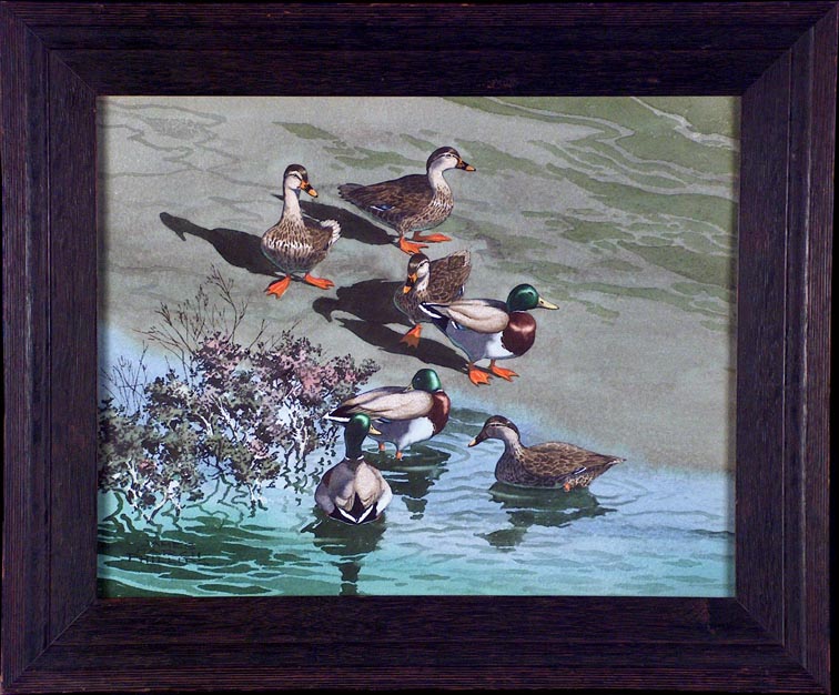 James March Phillips Mallards with Frame