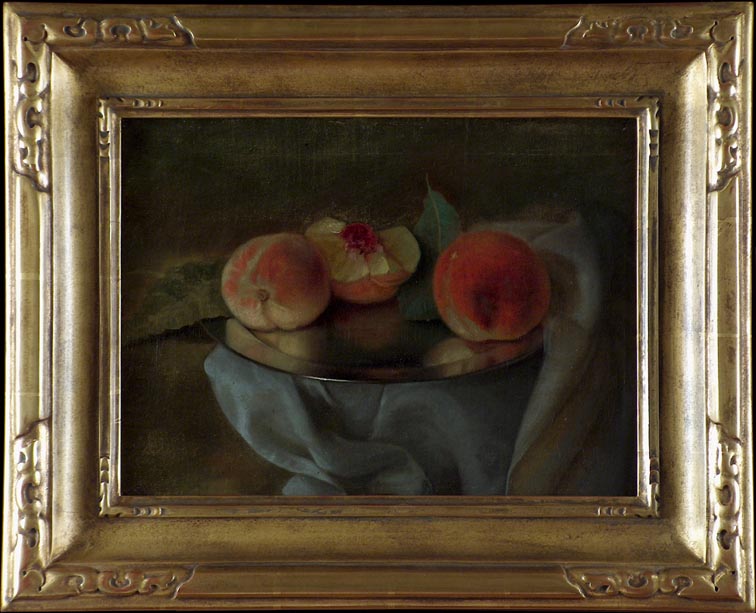 Carducius Plantagenet Ream Peaches on Silver 1909 with Frame