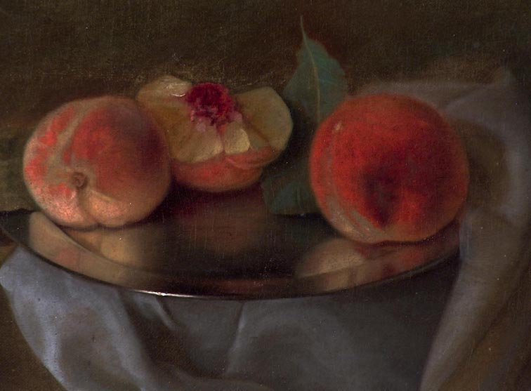 Carducius Plantagenet Ream Peaches on Silver 1909 Closeup