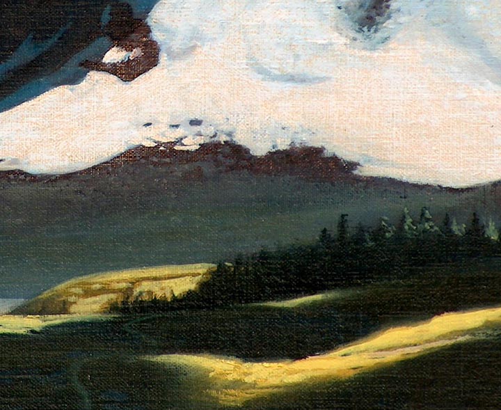 Robert Rishell "Mountain Trail" closeup