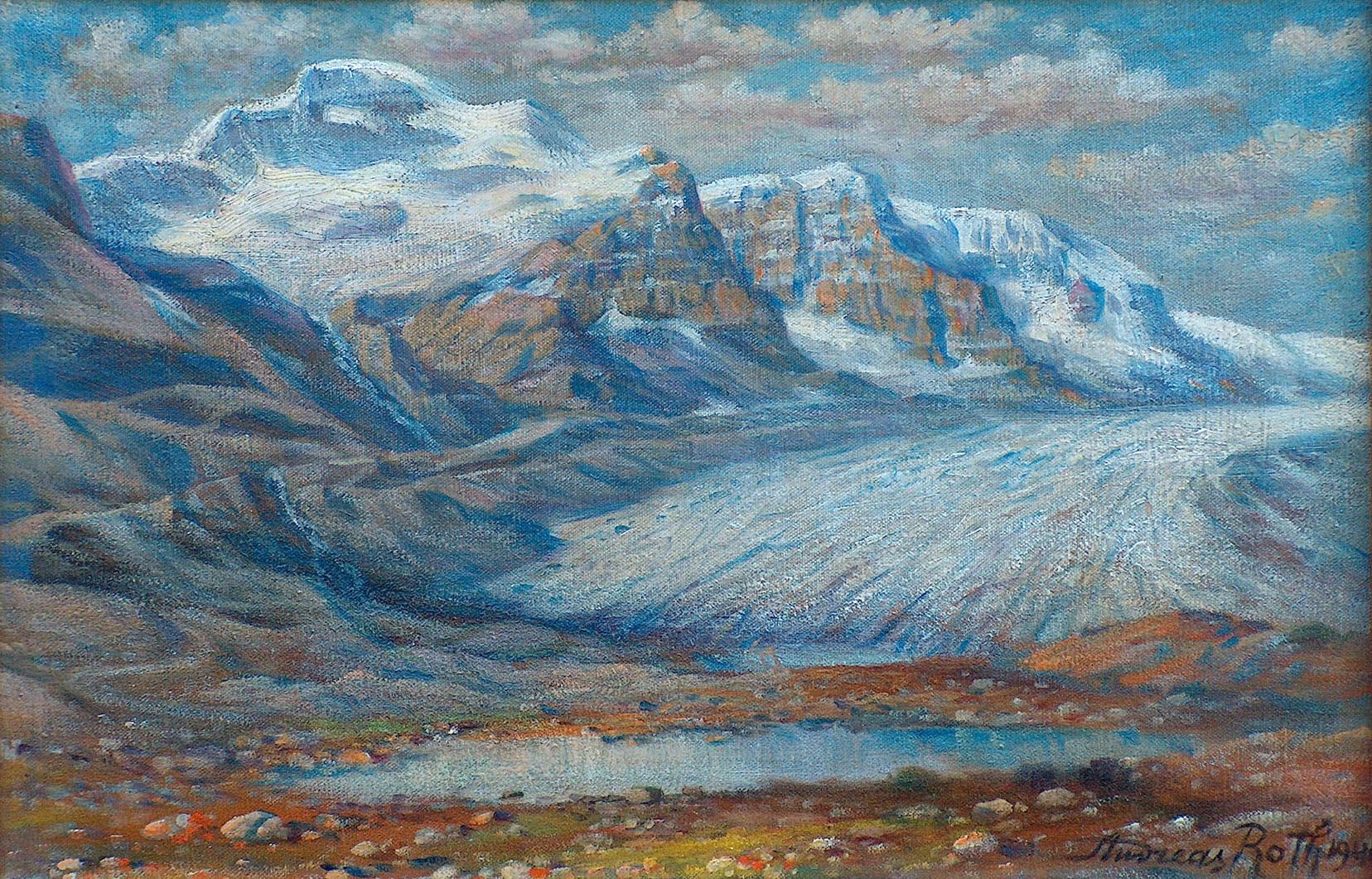 Andreas Roth Mt Athabaska Icefield No Frame