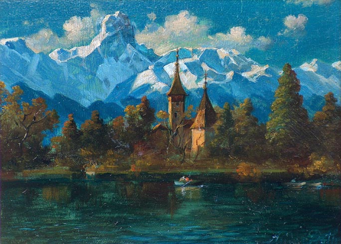 Andreas Roth European Alpine Lake before 1930