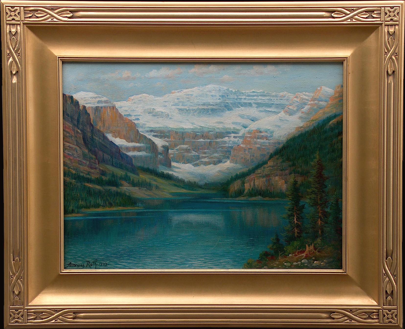 Andreas Roth Lake Louise 1943 with Frame