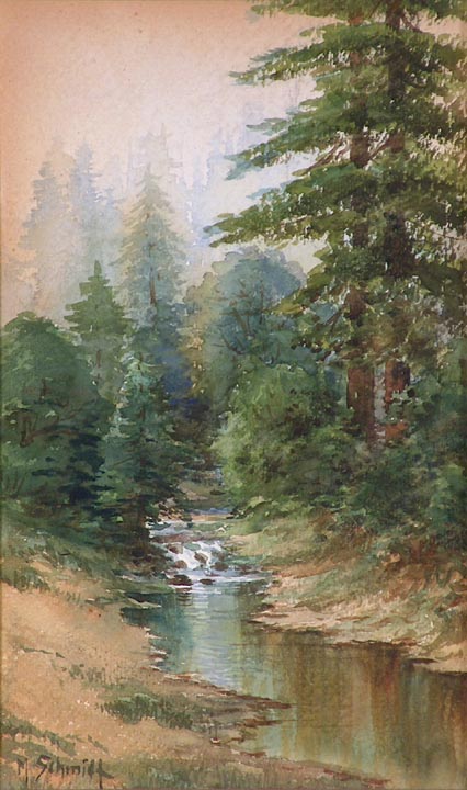 Marius Schmidt California Redwoods and Stream