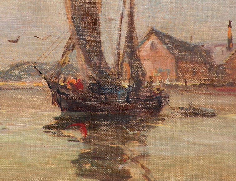 Davis Francis Schwartz Embarking Schooner Closeup
