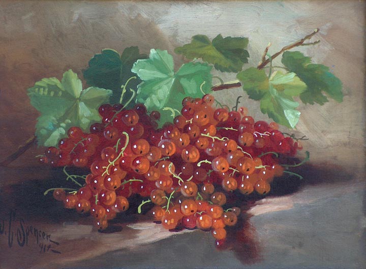J Clinton Spencer Still Life of Currants