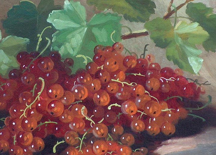 J Clinton Spencer Still Life of Currants Closeup