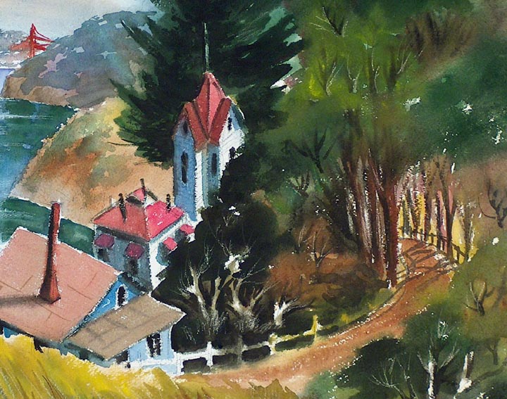 Elmer Stanhope House by the Bay Closeup