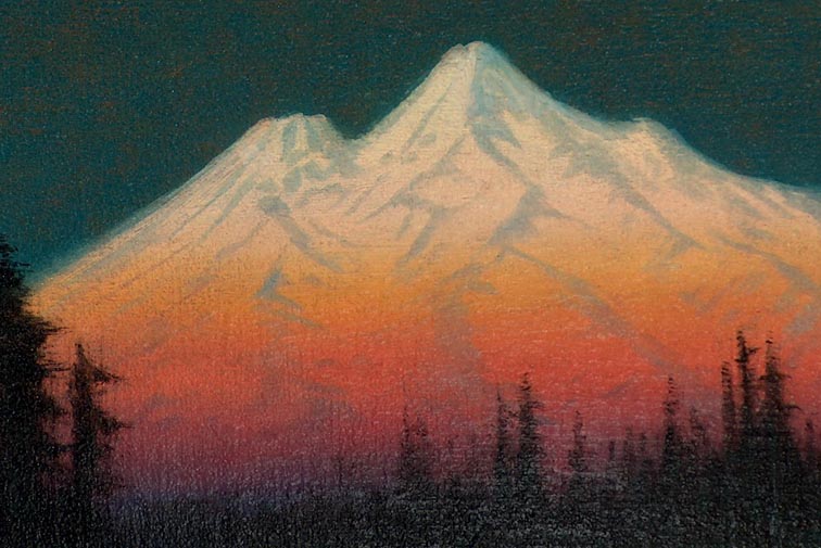 James Everett Stuart Mount Shasta 1921 Closeup