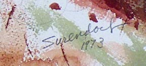 Charles Frederick Surendorf Colors of Autumn Signature