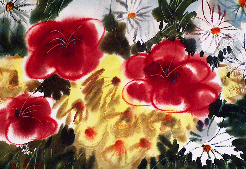 Lewis Suzuki Floral Fireworks Closeup