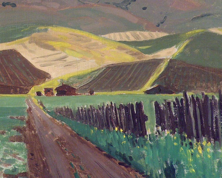 James Swinnerton Wild Mustard California Coast Closeup