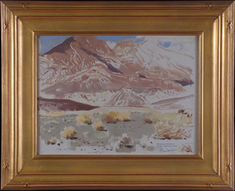 Jimmy Swinnerton Nevada Desert Near Hoover Dam with Frame