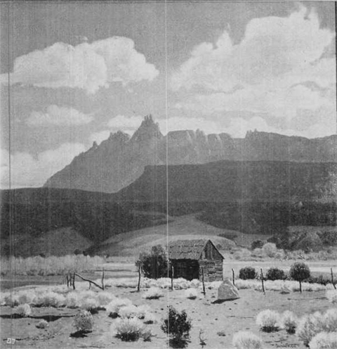 Swinnerton painting Desert Magazine July 1940