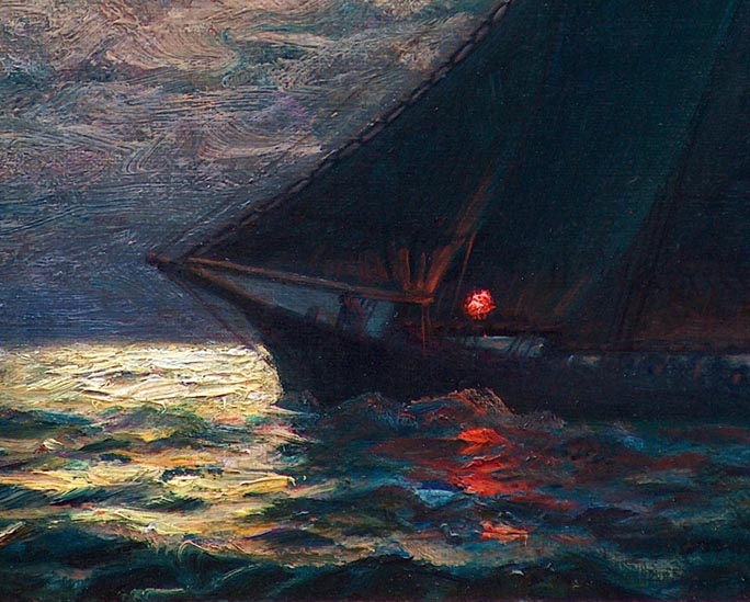 James Gale Tyler Nocturn Sailboat closeup