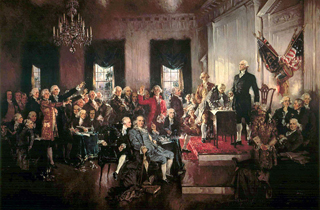 Washington at the Signing of the U.S. Constitution