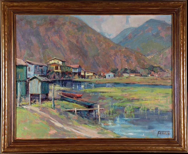 Florence Upson Young Alaskan Inlet with Frame