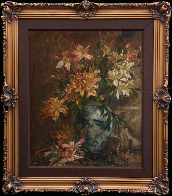 American School Lilies in Blue and White Porcelain .jpg