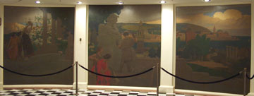 California State Capitol Rotunda Series of Four Triptych Paintings by Arthur Mathews 3