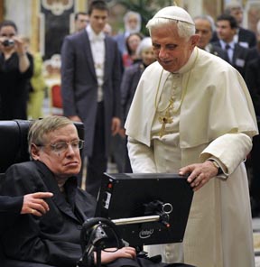 Steven Hawking and Pope Benedict