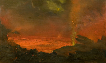 David Howard Hitchcock Halemaumau Lake of Fire 1888