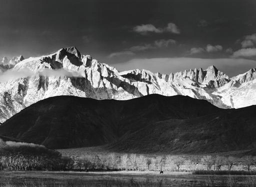 Ansel Adams, Winter Sunrise, the Sierra Nevada from Lone Pine, California, 1944