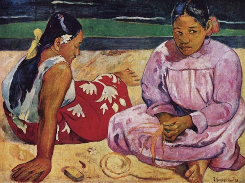 Paul Gauguin Tahitian Women on a Beach 1891