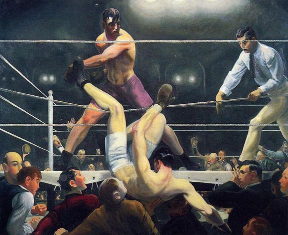 Dempsy and Firpo 1924 George Bellows