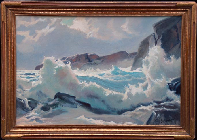 George Bickerstaff "Sea Spray" framed