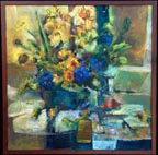 Marjorie Blake Blue and Gold Stilllife Thumbnail