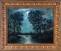 After Ralph Albert Blakelock Canoe in Moonlight Midsized Thumbnail