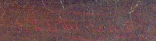 After Ralph Albert Blakelock Encampment Signature