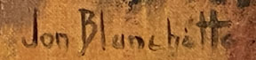 John Blanchette, Mendocino Church signature