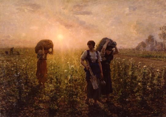 Jules Breton End of the Work Day