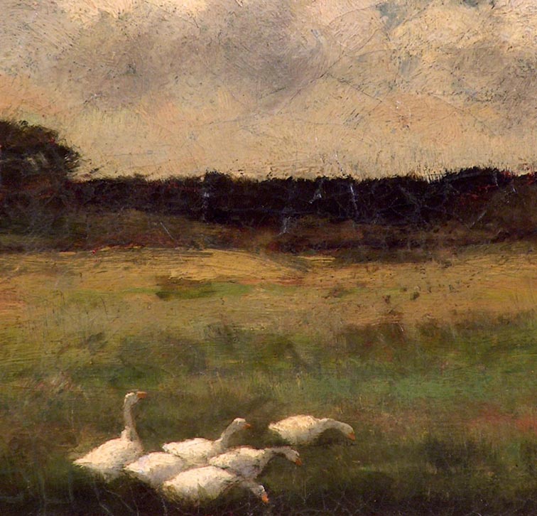 John Appleton Brown White Geese Closeup