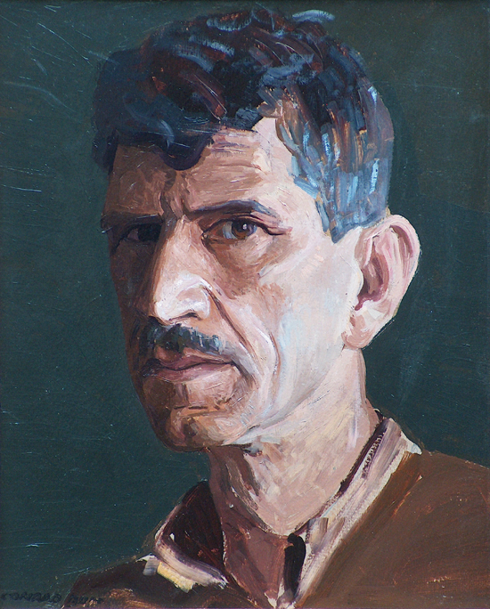 Conrad Buff Self Portrait Brown Shirt