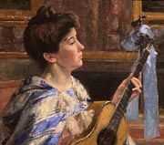 Henri Stanislas Rouart, Woman Playing the Guitar