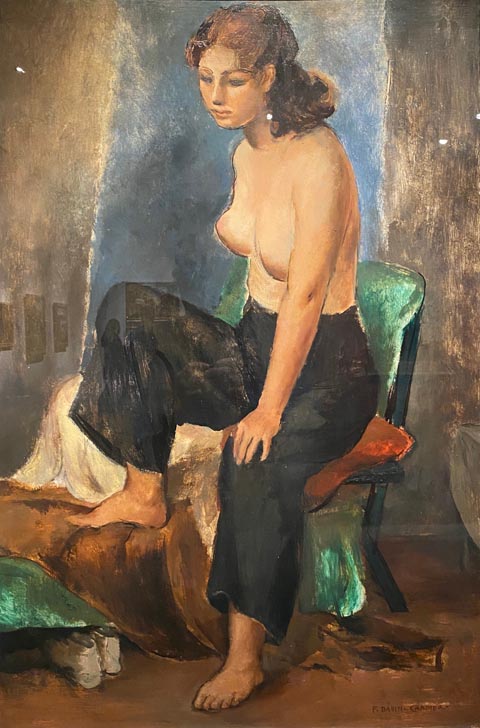 Florence Ballin Cramer, 1884-1962, American Laid Off, c 1935, oil on board, Dijkstra Collection