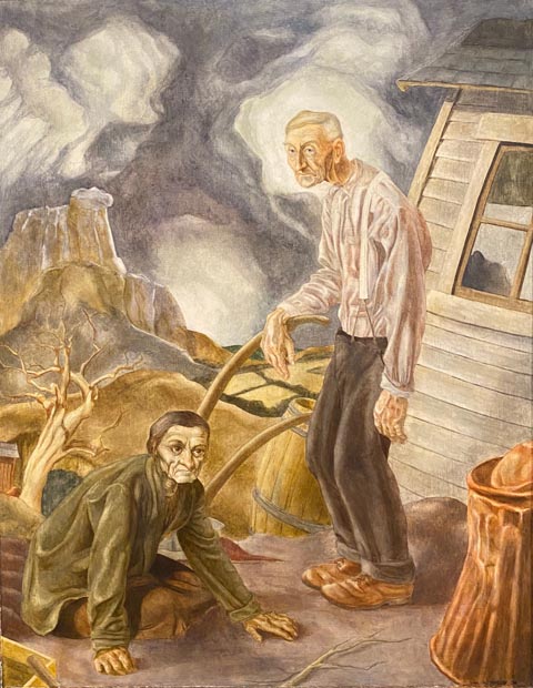 William Ashby McCloy 1913-2000, American Lost Horizons, 1936, oil on canvas, Dijkstra Collection